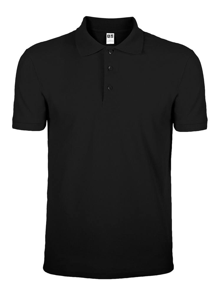 BS Evolution Polo, 180gr/m2, 100% katoen - Zwart (Black)