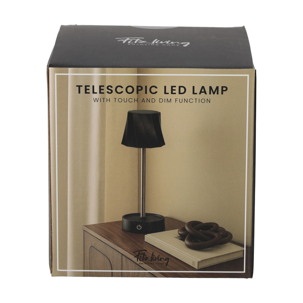 FITZ Living Telescopische LED Lamp Zwart