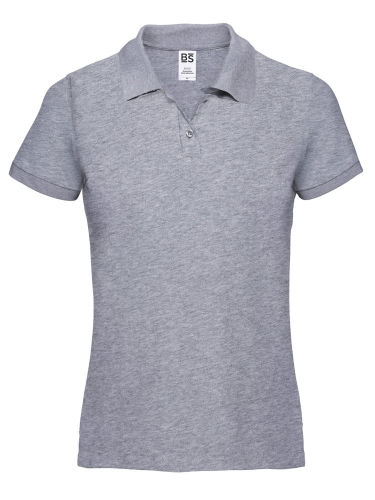 BS Evolution Dames Polo, 180gr/m2, 100% katoen - Grijs melee (PMS Cool Grey 7C)
