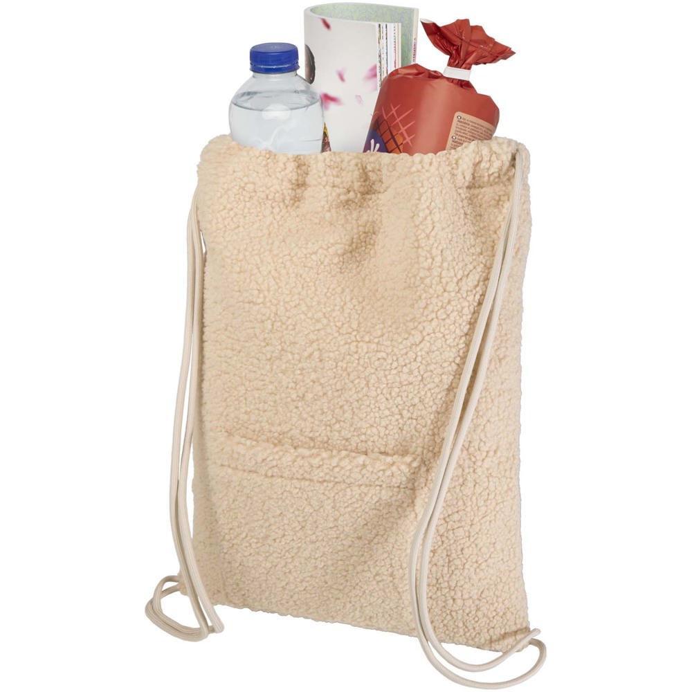 Bear GRS gerecyclede sherpa rugzak met trekkoordsluiting 9 l