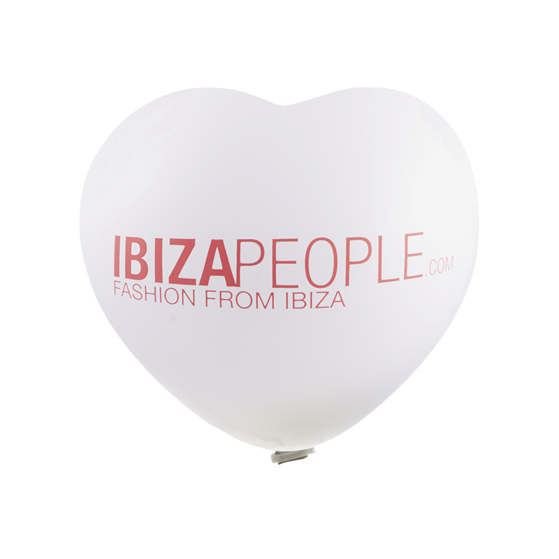 Giant balloons heart shape printed Ø 65 cm