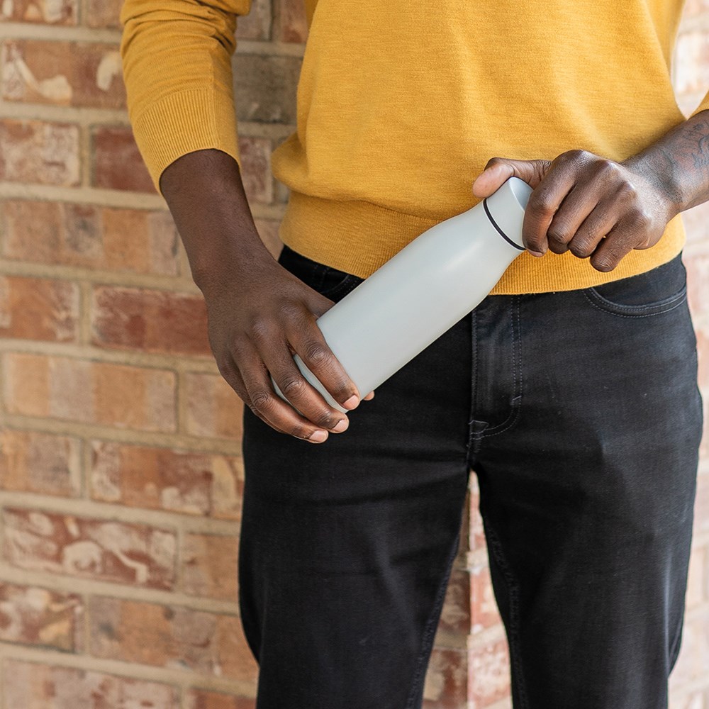 Acuara fles gerecycled roestvrij staal 630 ml - Wit