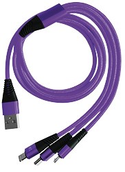 3in1 Cable "Flex Highspeed" - purper