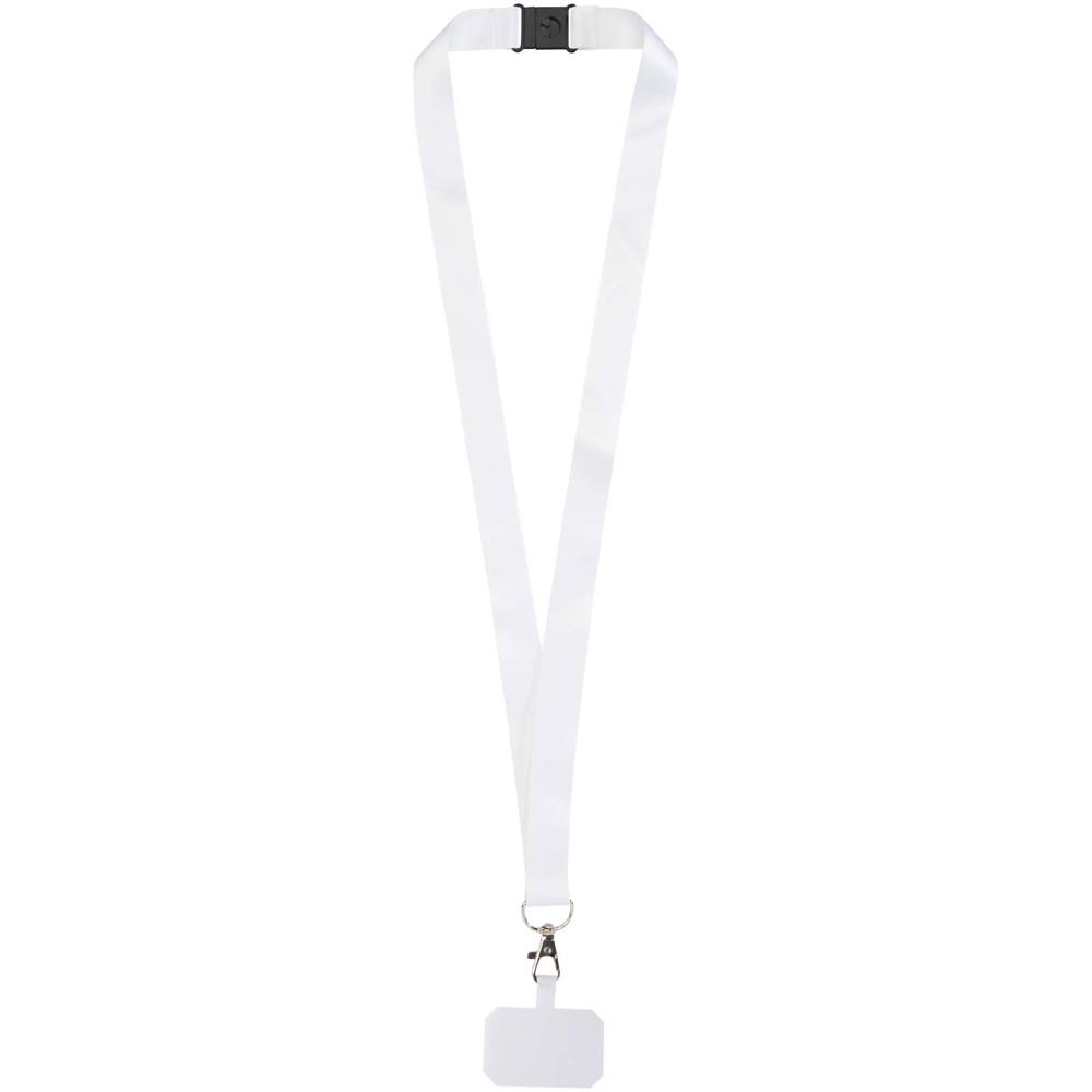Addie sublimatie lanyard met telefoonhouder en veiligheidssluiting