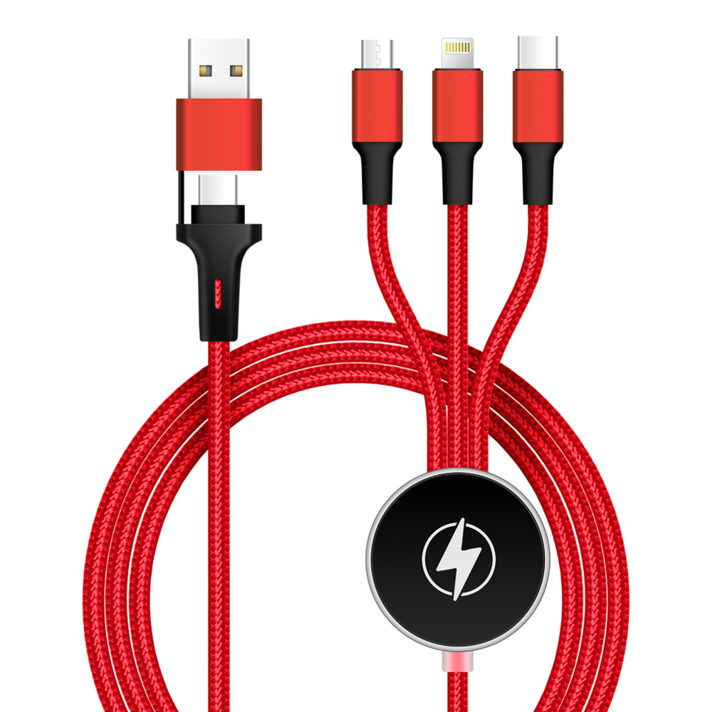 5 in 1 Oplaadkabel - Rood