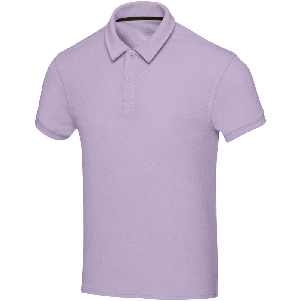 Akoya gerecyclede terry unisex polo - Lila