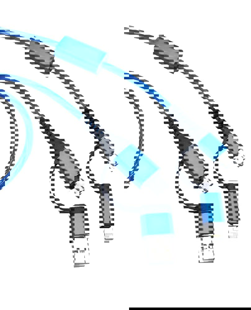 ALU FLOW LED 4 in 1 snellaadkabel