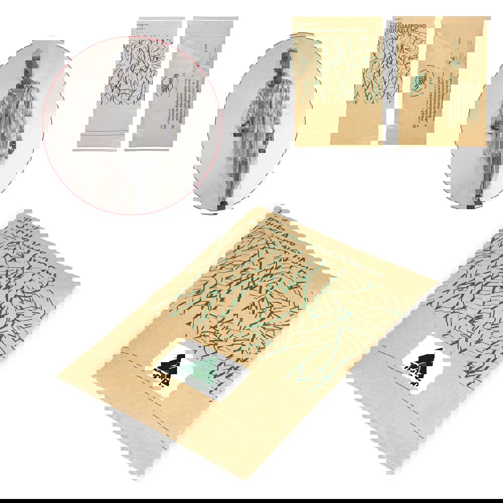 Biologisch afbreekbare regenponcho