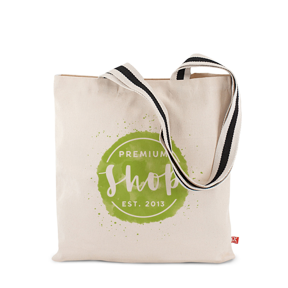 ANTWERPEN – Canvas tas met lange tweekleurige hengsels