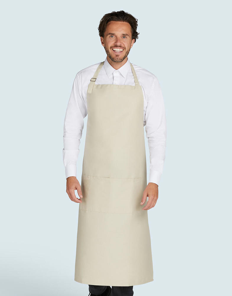 AMSTERDAM - Recycled Bib Apron with Pocket
