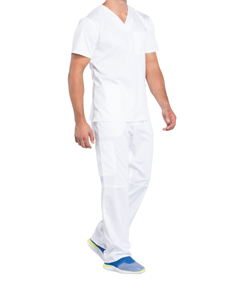- Tuniek met V-hals voor heren - White