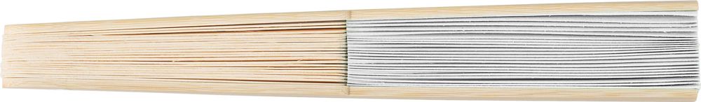 Bamboe handwaaier Elio - Wit