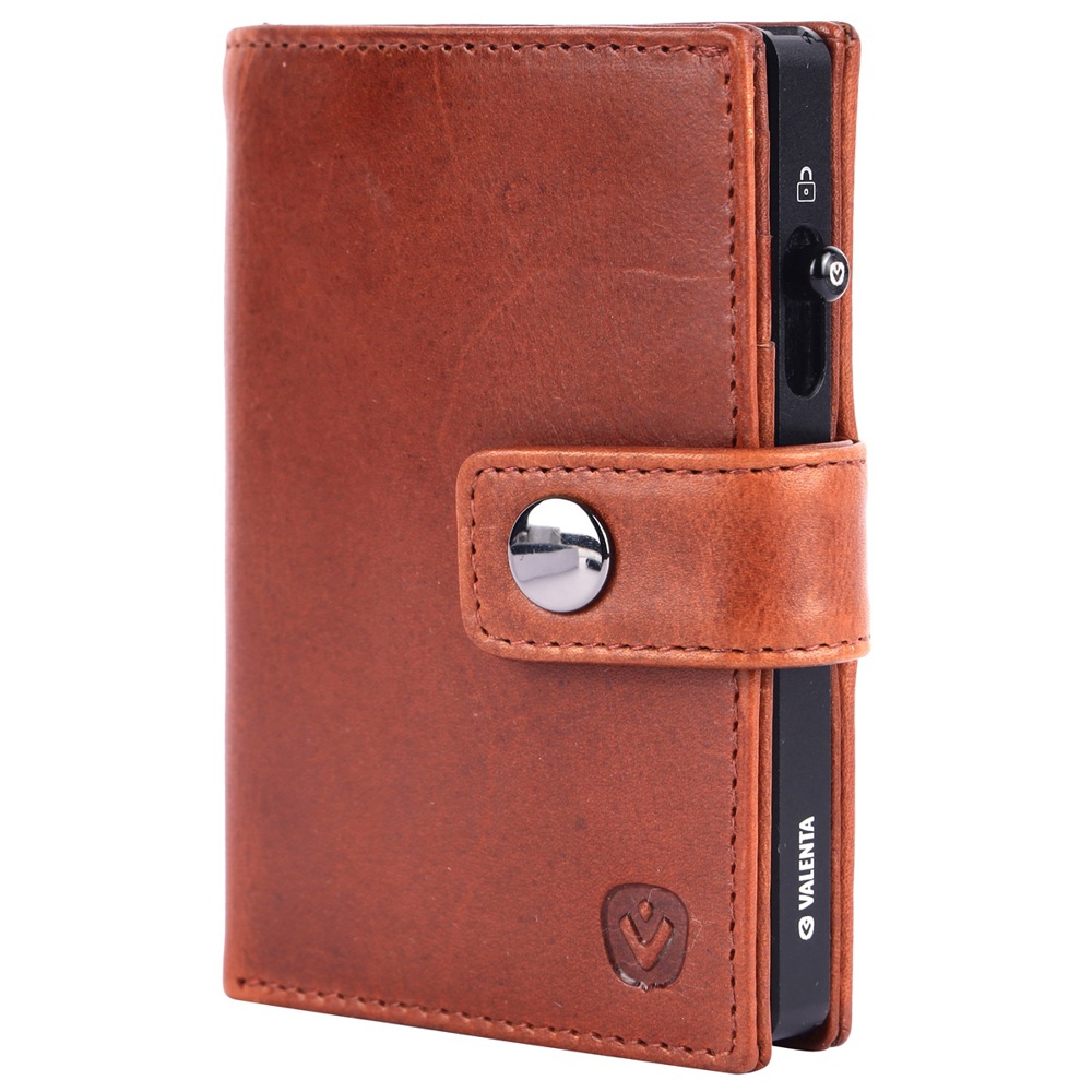 Card Wallet Leather MagSafe Luxe Cognac