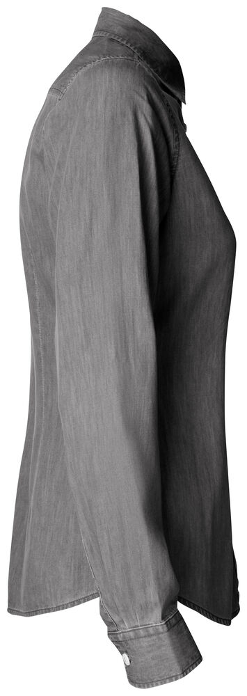 Cutter & Buck - Ellensburg Denim Shirt Dames Demin Grijs M