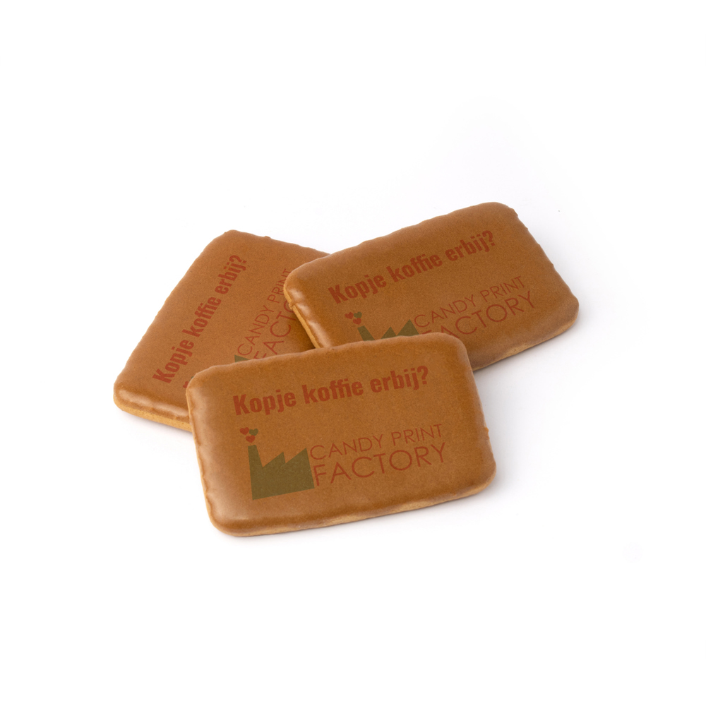 Bedrukte koffiekoekjes
