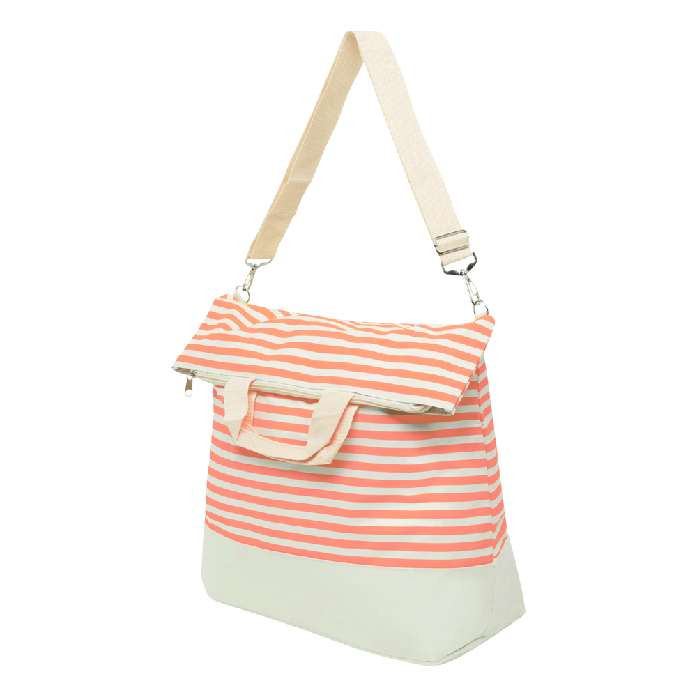 JUIST - Strandtas - beige, rood