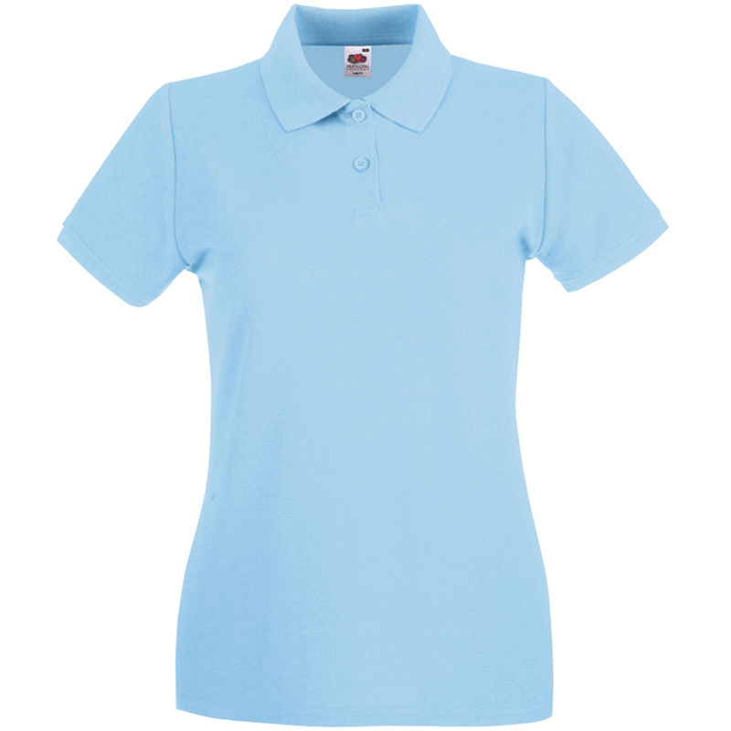 630300 - Dames premium polo - Pastelblauw