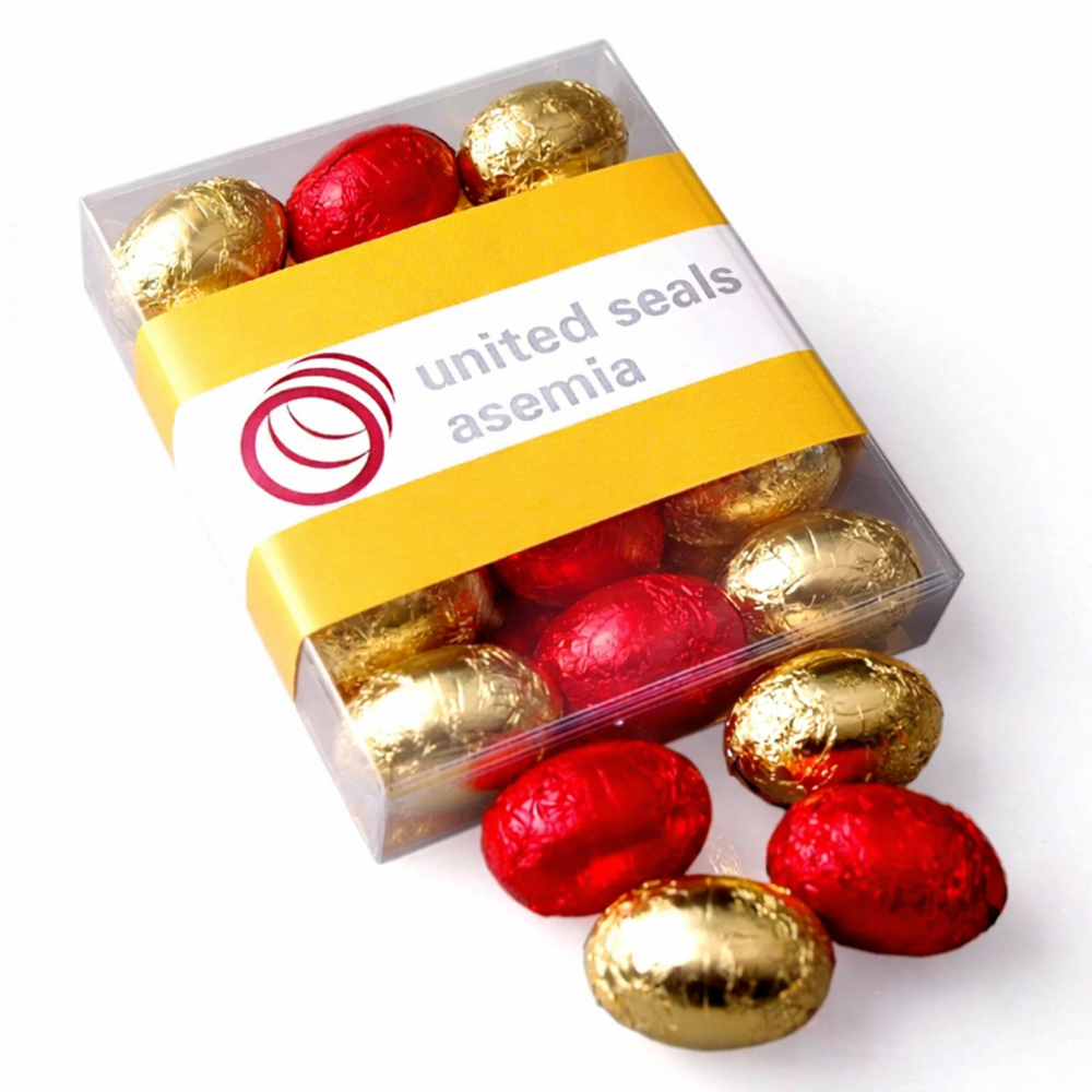 15 paaseitjes met banderol