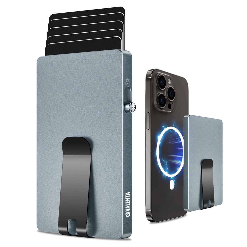 Cardprotector Aluminium Magsafe with Money Clip Cool Grey