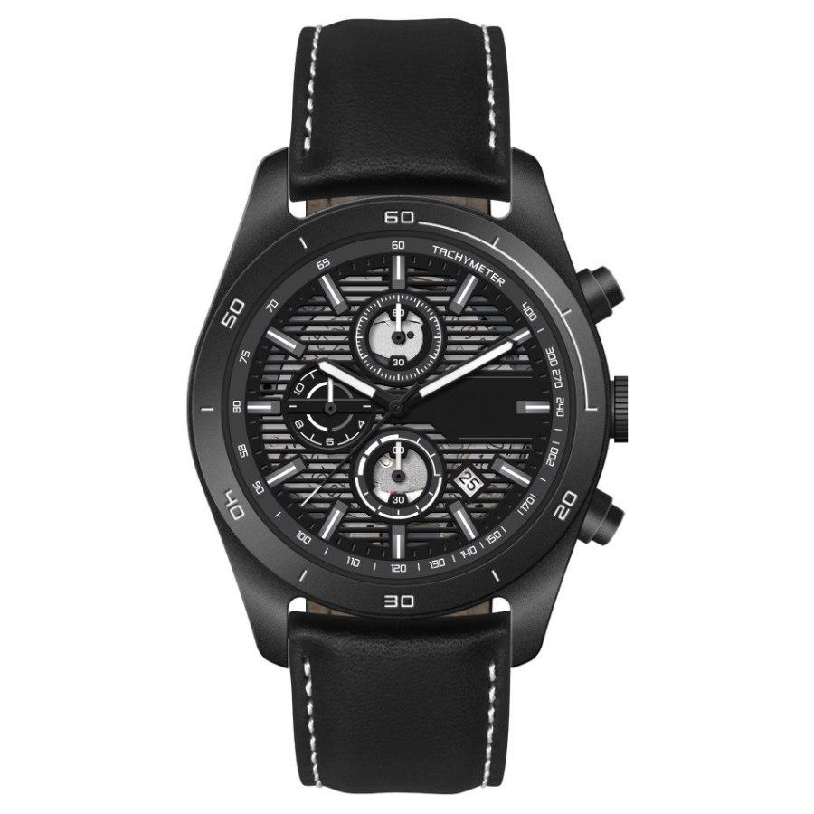 Horloge Arizona - zwart, wit