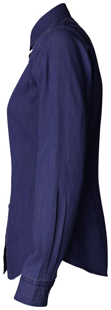 Cutter & Buck - Ellensburg Denim Shirt Dames Donker Indigo XS