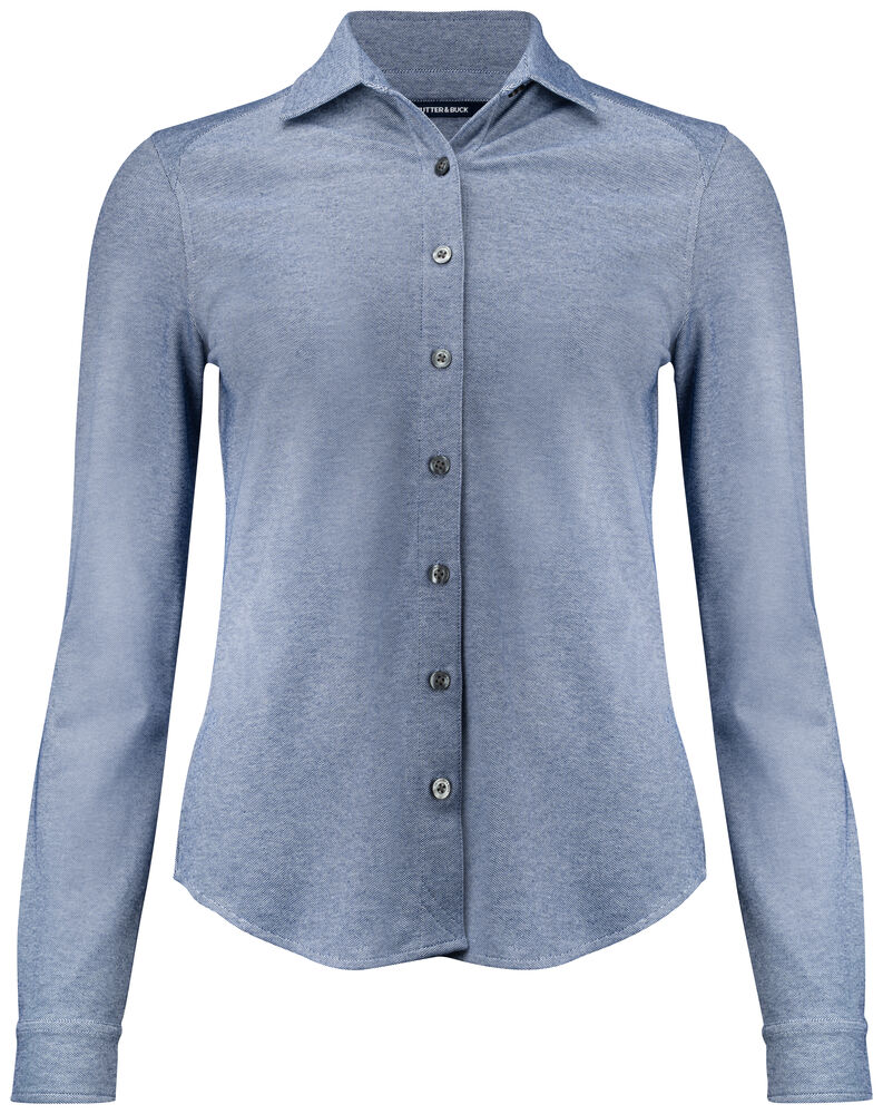 Cutter & Buck - Advantage Shirt Dames - Indigo Melange