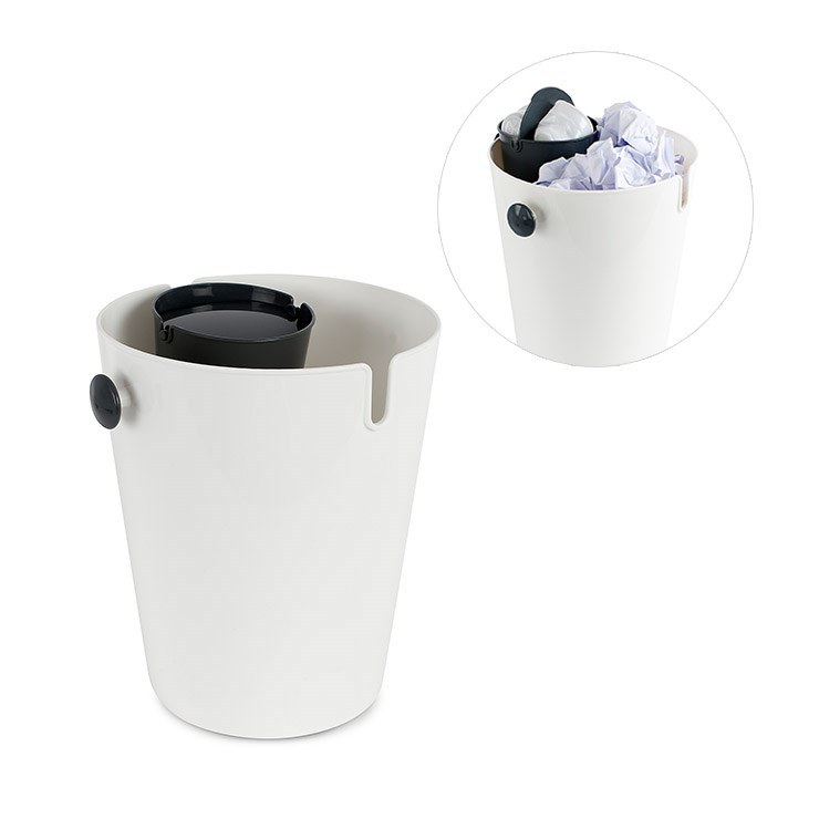 Balvi -  Afvalbak,Combo,10 L,wit/grijs