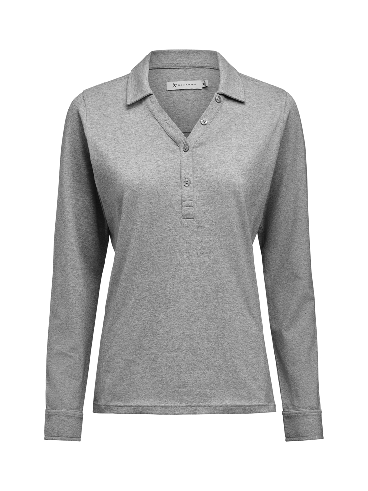 American Supreme Polo L/S Dames - Grijs Mêlée