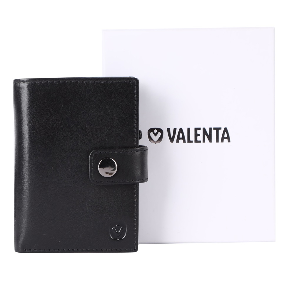 Card Wallet Leather MagSafe Luxe Black