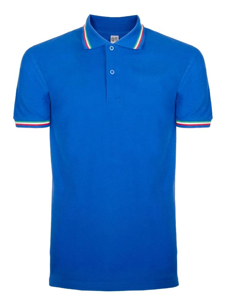 BS Italy Polo, 200gr/m2, 100% Katoen - Kobaltblauw (PMS 2145C)