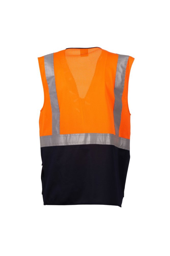 Extrovert Mesh fluorescent orange/navy blue L