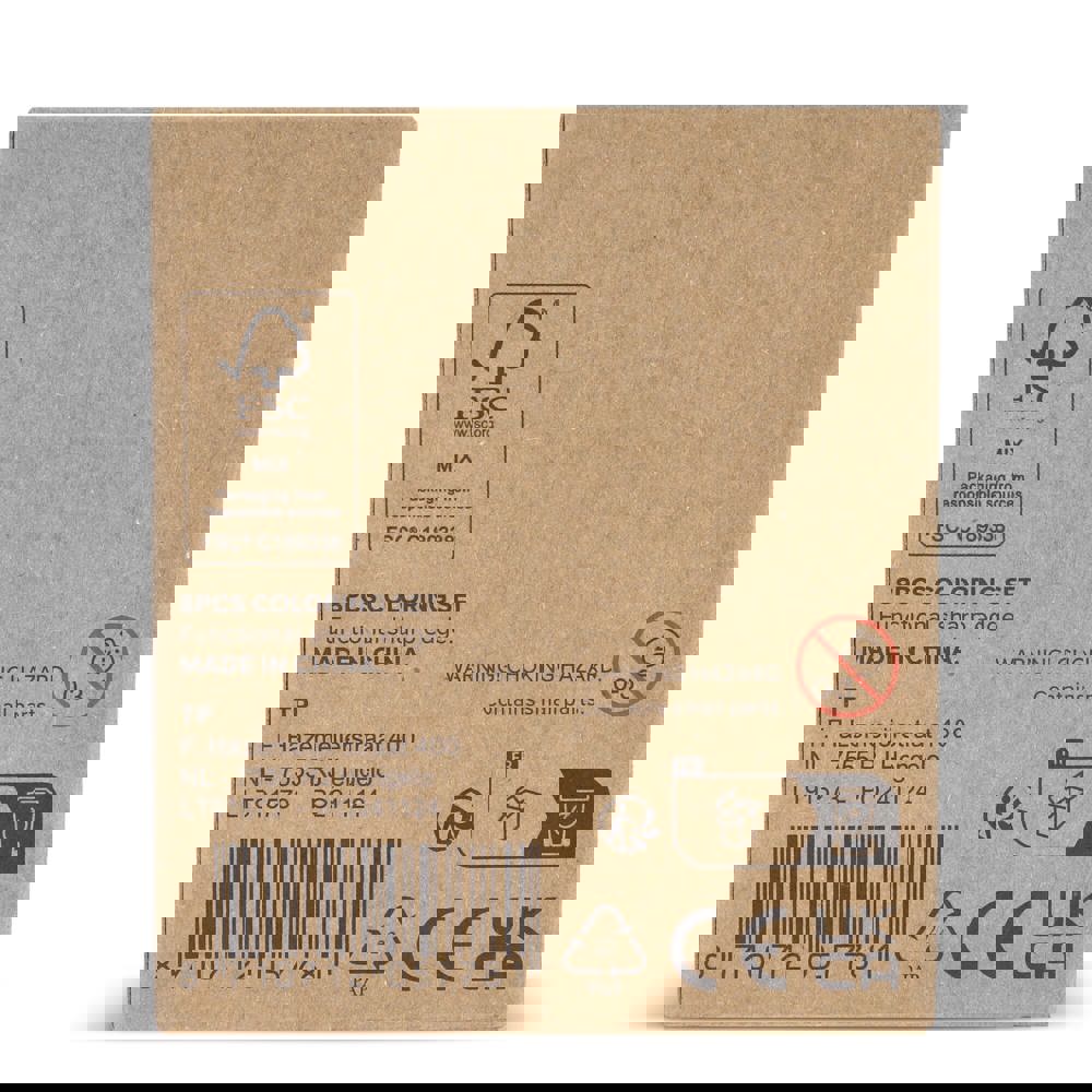 8-delige kleurset in kraft doosje