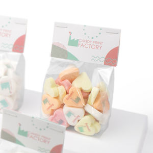 Bedrukt snoep in gepersonaliseerde verpakking