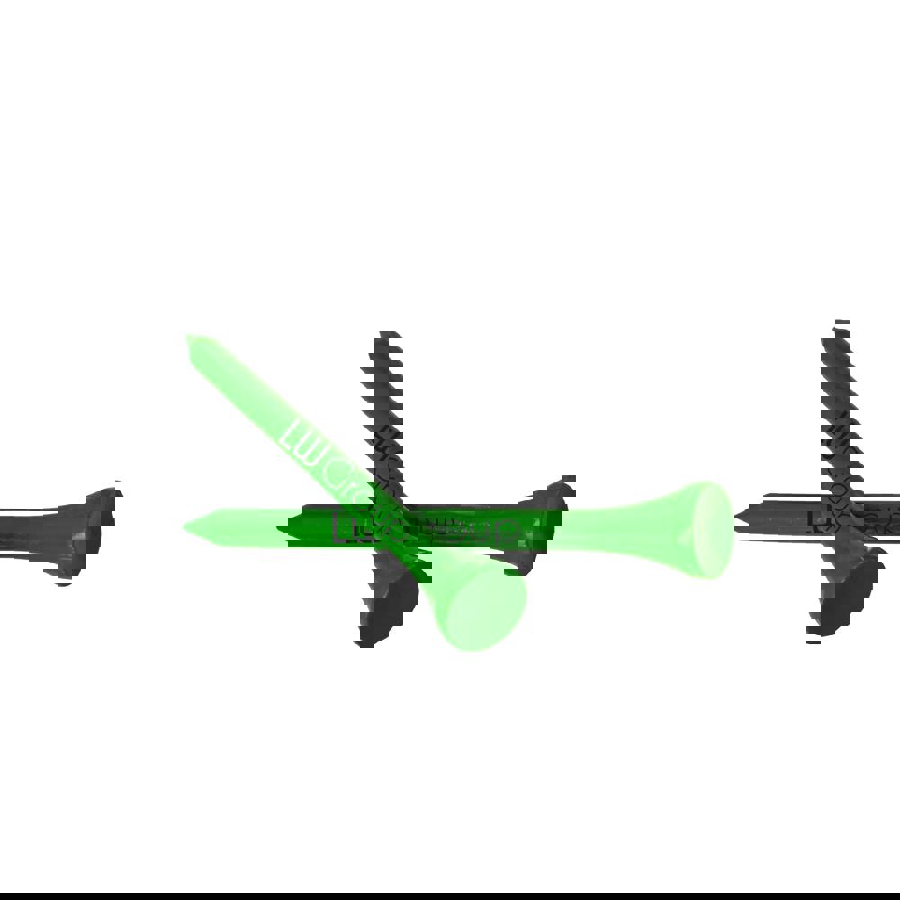 Bamboe houten tee 70 mm - Lichtgroen