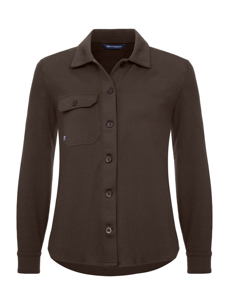 Cutter & Buck - Advantage Leisure Shirt Dames - Donker Mokka