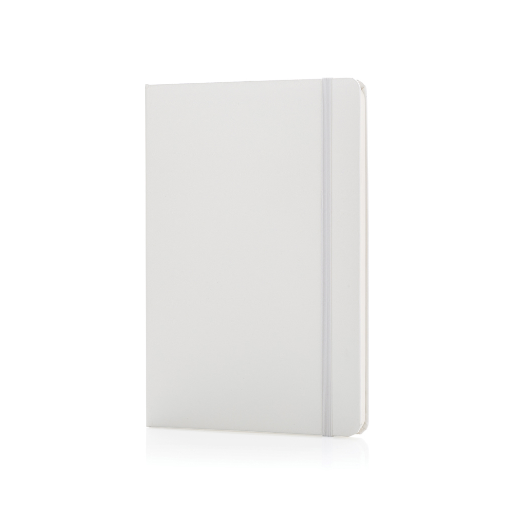 A5 hardcover notitieboek - wit (± PMS White)