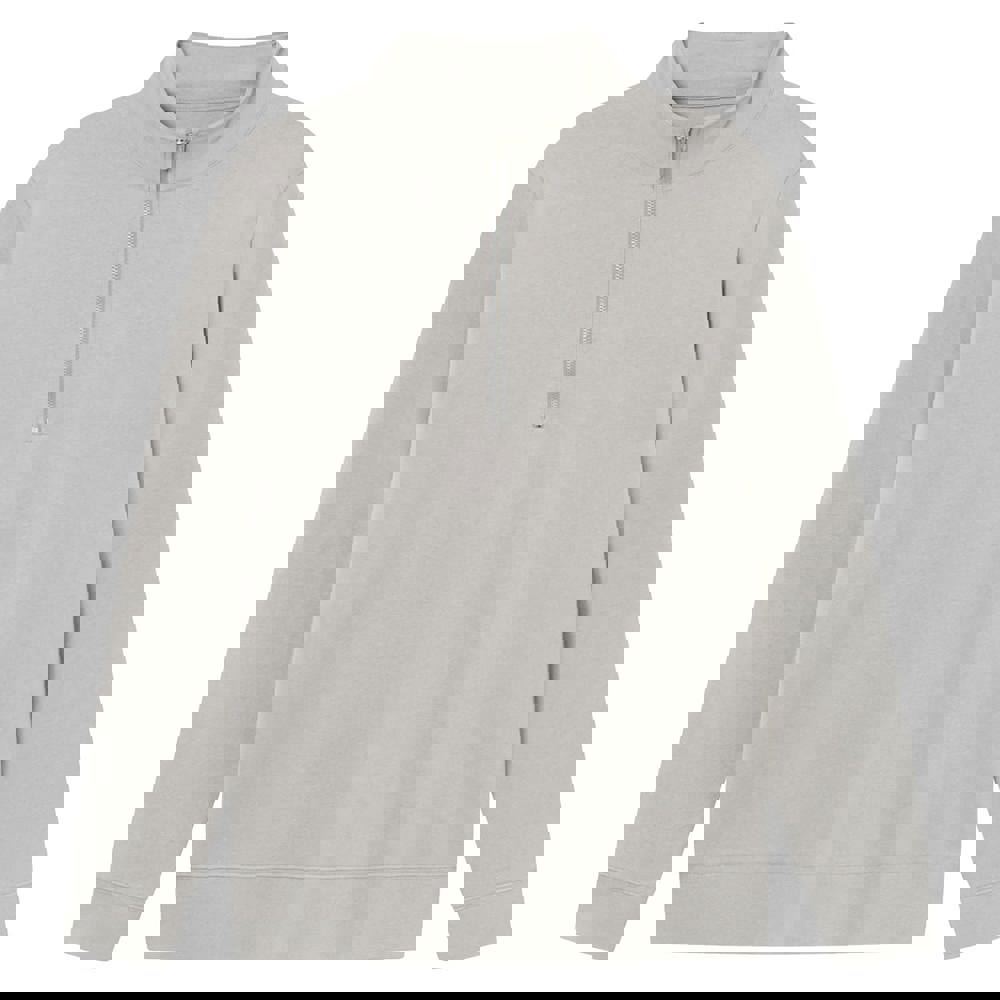 Brickstone unisex half zip sweater, 280 gr/m² - Grijs (PMS Cool Grey 8C) / Grijs