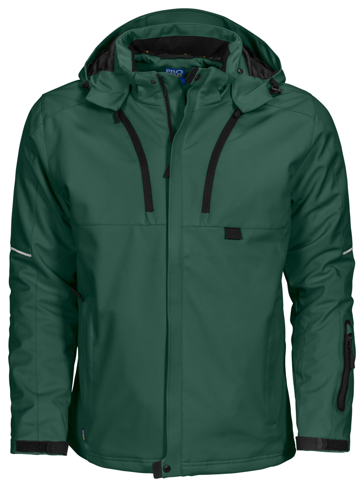 3407 GEVOERDE SOFTSHELL JAS - Woudgroen