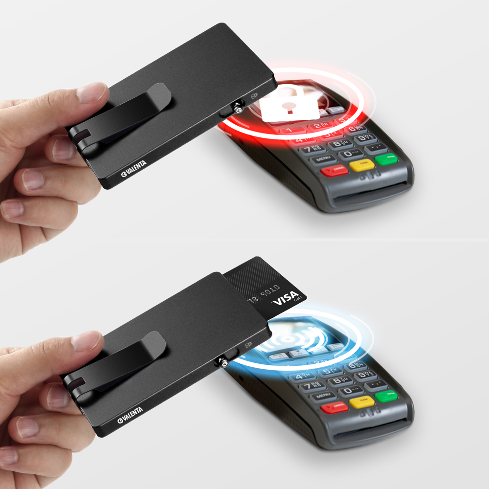 Cardprotector Aluminium Magsafe with Money Clip Black