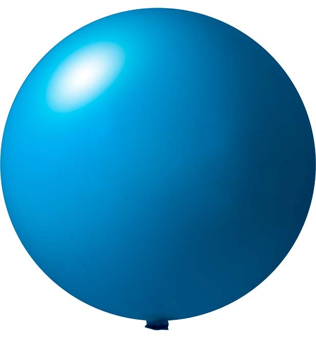 Giant balloons printed 350 cm Ø 120 cm - Mid blue (4450) Pastel (± PMS 3005)