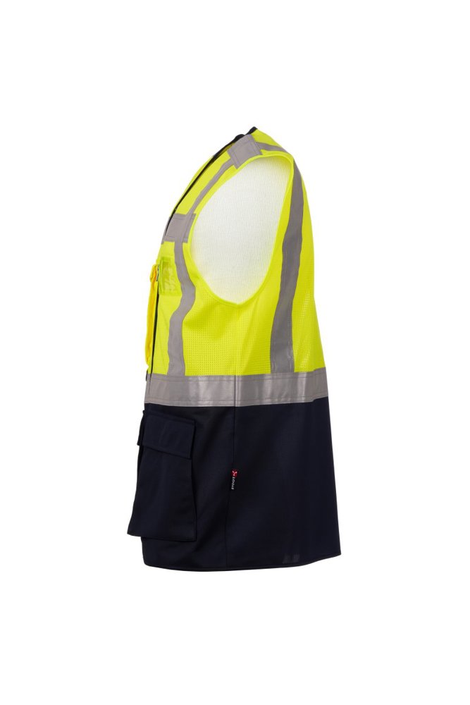 Extrovert Mesh fluorescent yellow/navy blue L