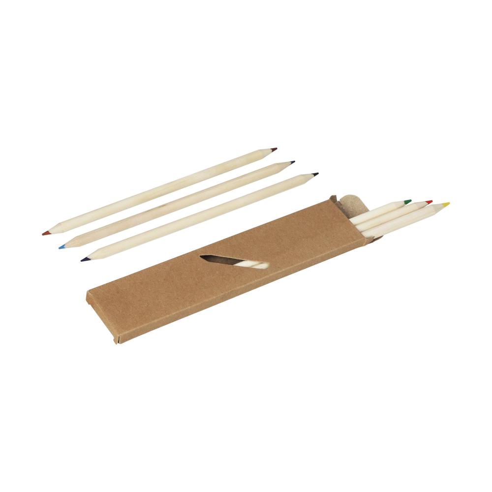 "Duo" colouring pencils, set of 6