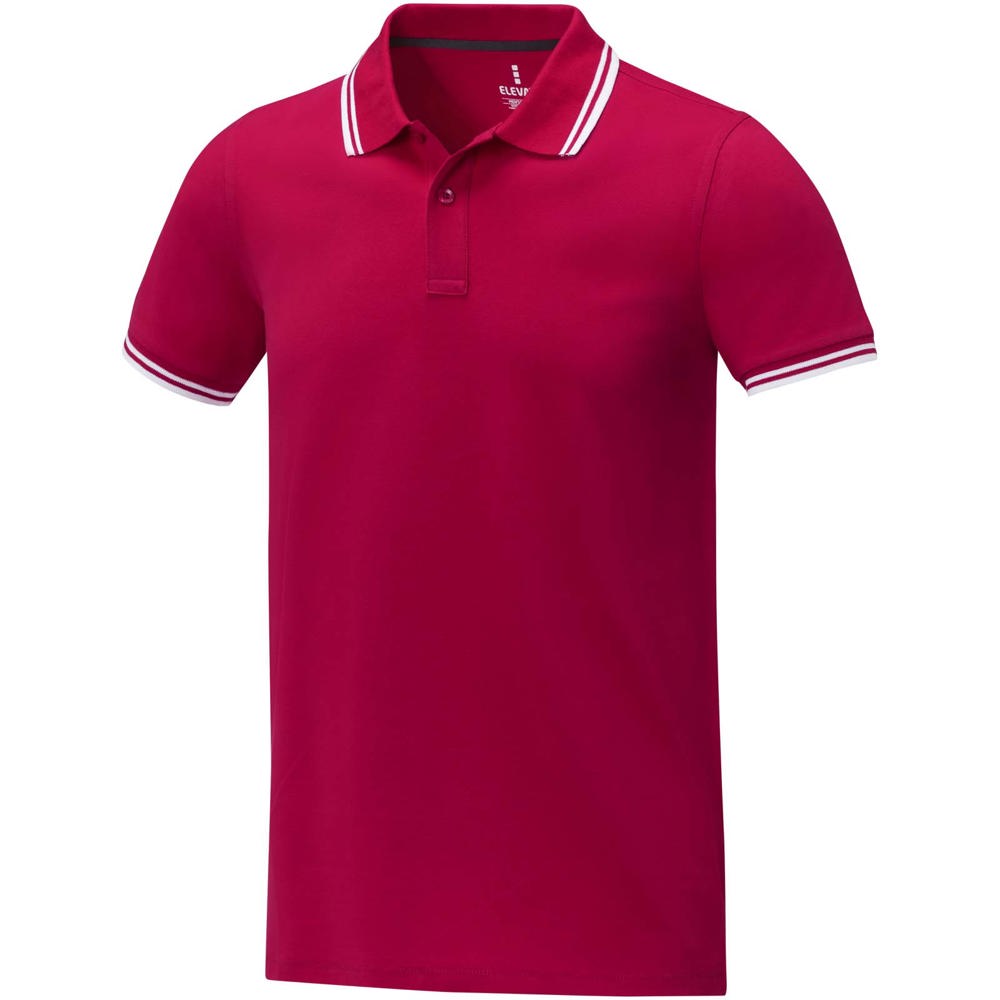Amarago tipping herenpolo met korte mouwen - Rood