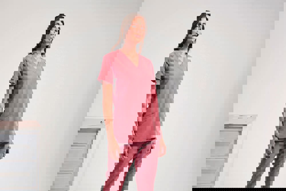 NN310 - Stretch tuniek met korte mouwen voor dames