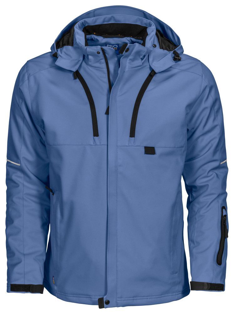 3407 GEVOERDE SOFTSHELL JAS - Hemelsblauw