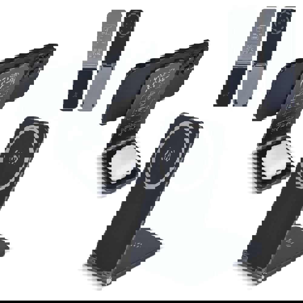 2255 -Xoopar Zero 2 in 1 draadloze oplader compatibel met MagSafe