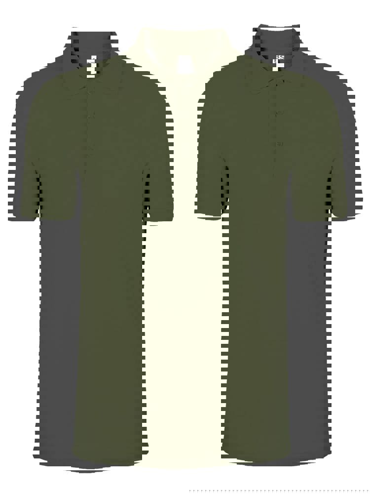 BS Evolution Polo, 180gr/m2, 100% katoen - Olijfgroen (PMS 418C)