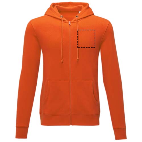 Charon heren hoodie met ritssluiting 