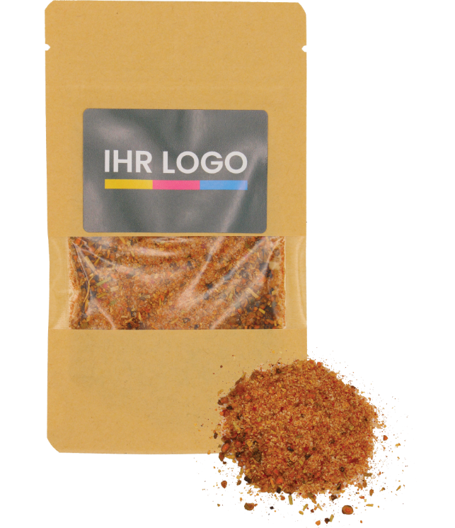 Barbecuekruiden verpakt in doypack klein naturel