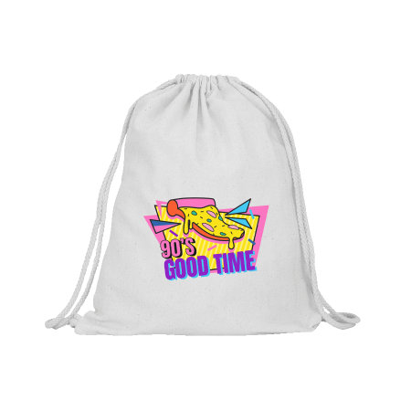 ADARE Katoenen rugzak gekleurd, 140 gr/m² - Wit